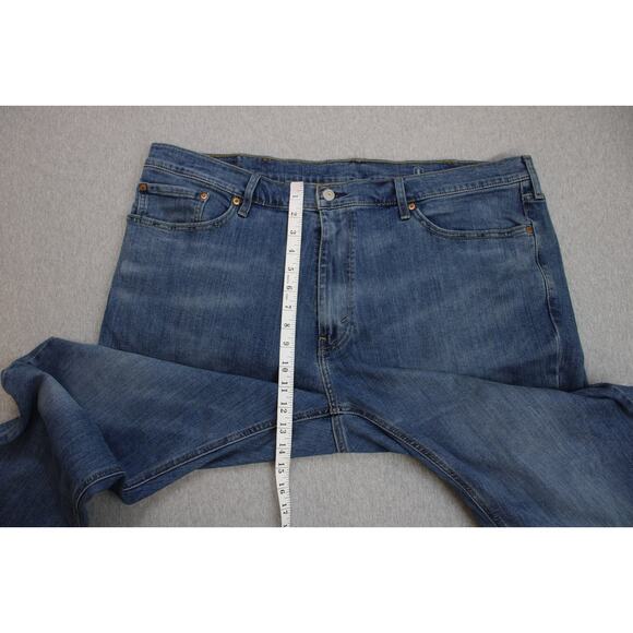 Levis Jeans Mens 44 x 32 Blue Cotton Blend Stretch 541 Athletic Tapper Fit - Picture 7 of 8